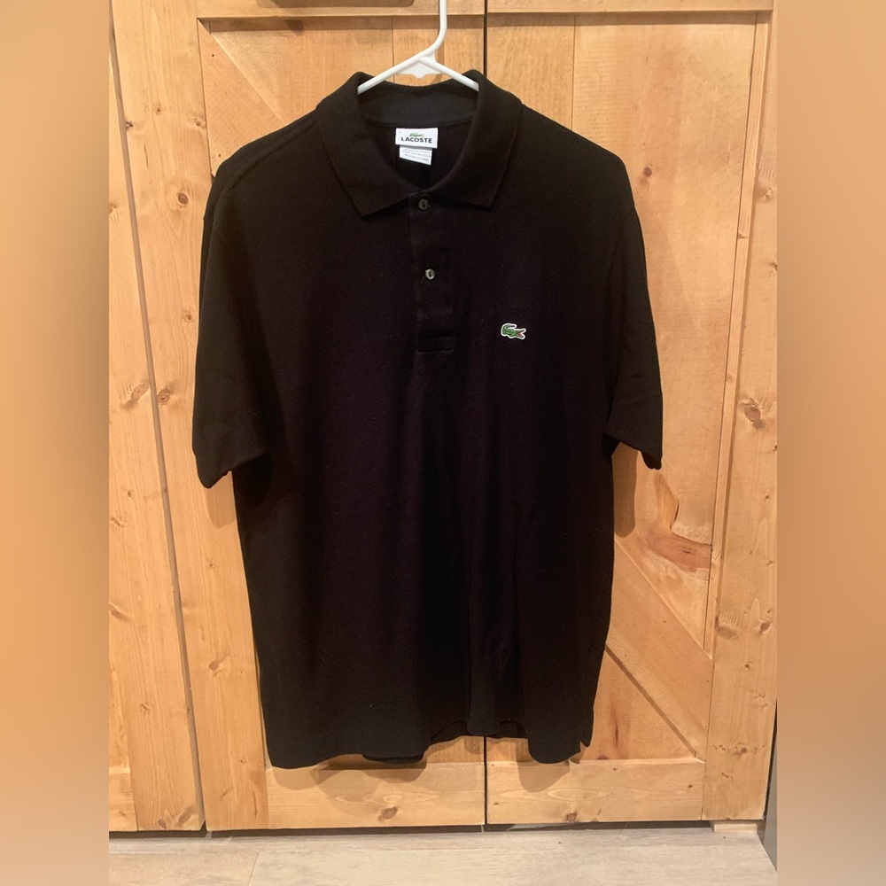 Lacoste black polo. Size 5.